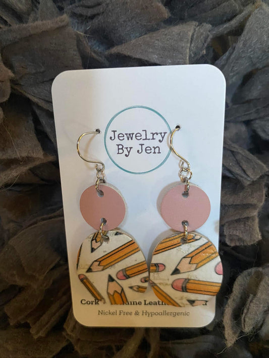 Pencil Dangle Earrings